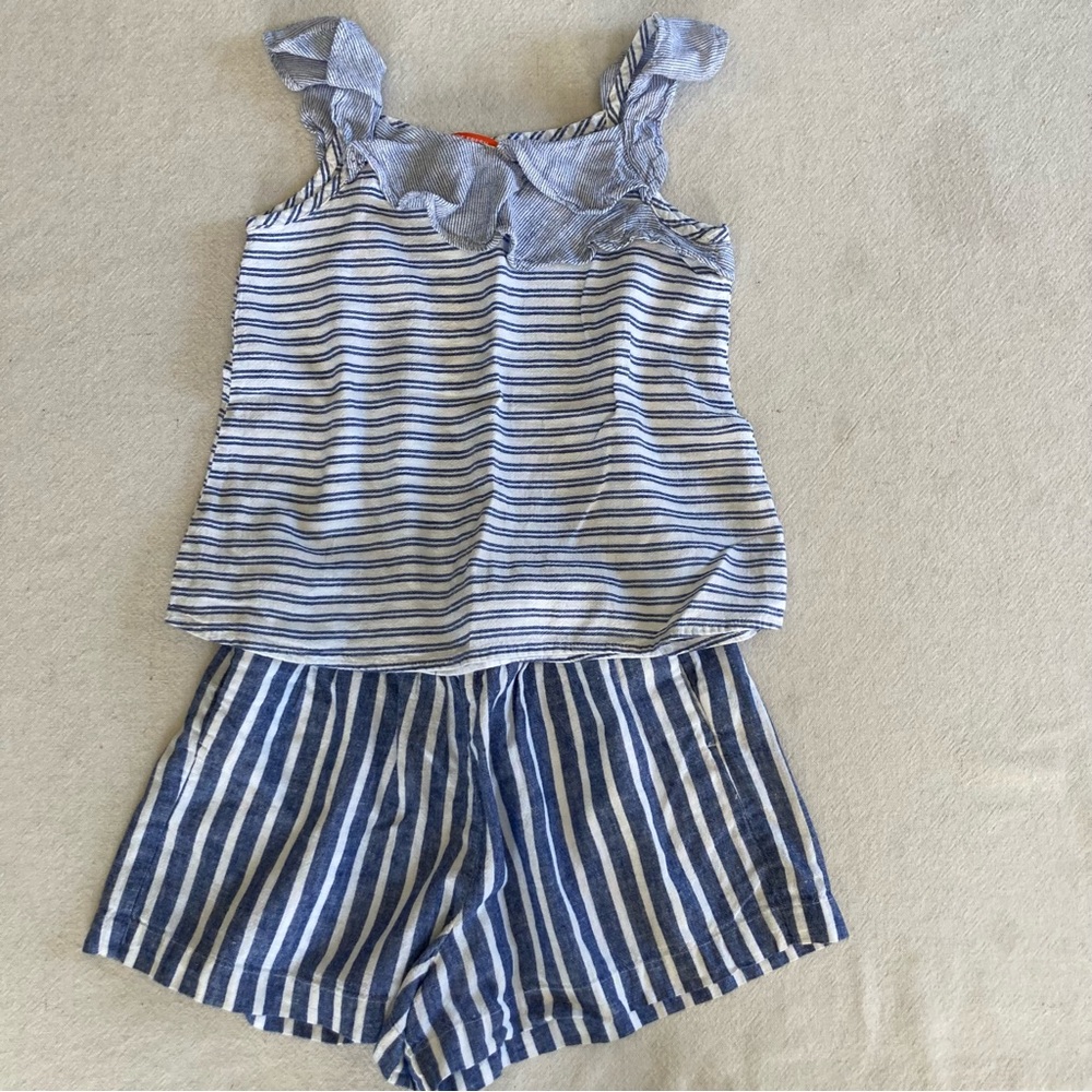 Joe Fresh Blue and White Striped Kids Matching Set